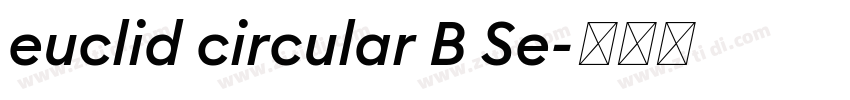 euclid circular B Se字体转换